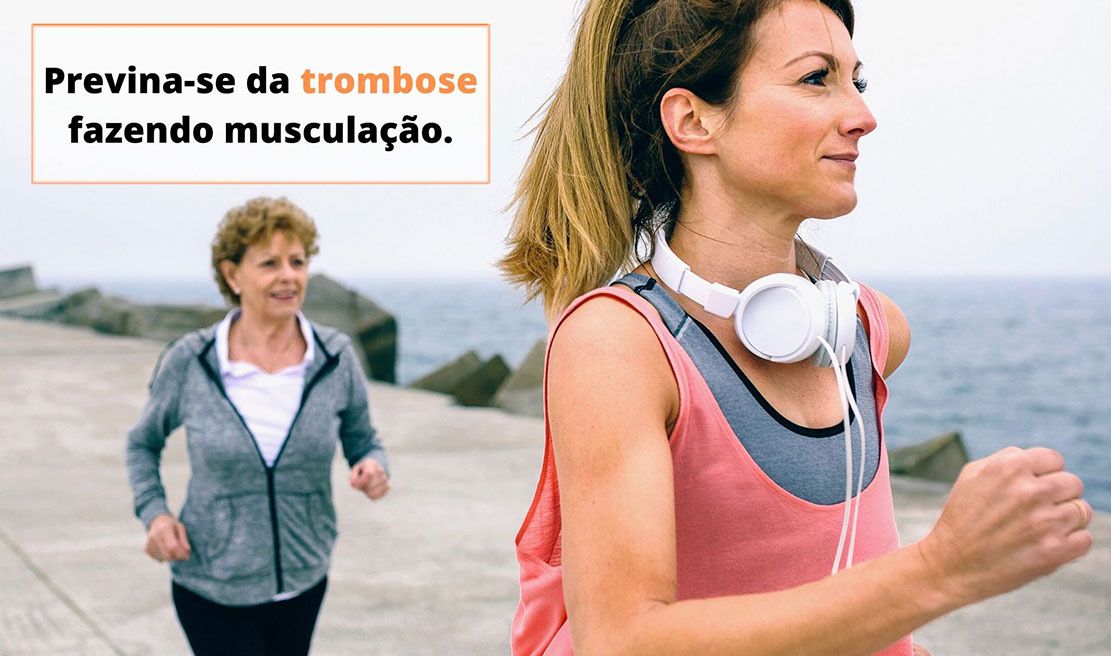 Previna-se da Trombose Treinando Musculação.